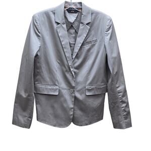 Norma Kamali Women's Single Breasted Blazer Jacket Business Work Beige Size 8